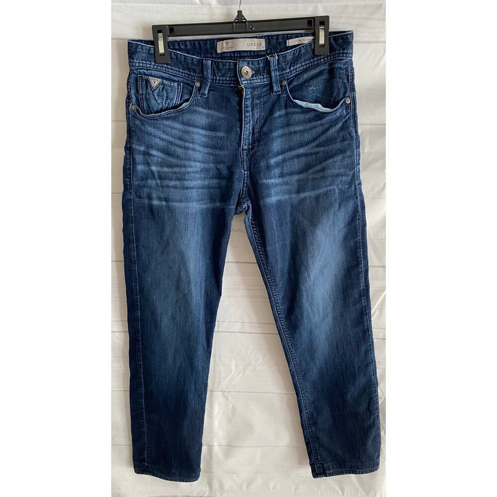 Guess Slim Tapered Blue Jeans Adult (29-30”Wx26”W) #